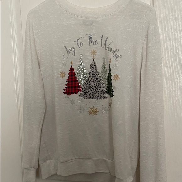 Truself Sweaters - Joy to the World Holiday Sweater - Cream